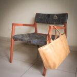 Red Eucalyptus, Donkey Grey Leather Chair