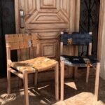 Grevillea, Leather and Kitenge Chair