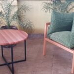 Coffee table with chair